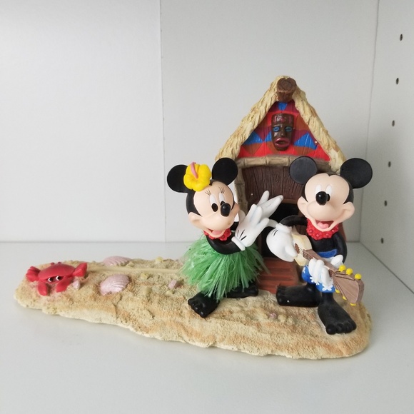 Disney Other - Disney Mickey Minnie Hawaiian Hula Figurine